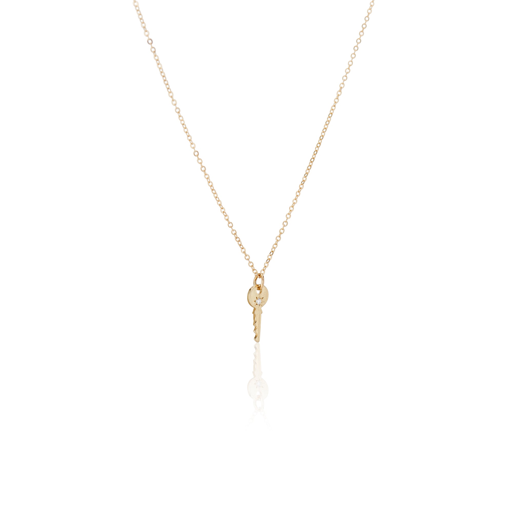 Littlest Skeleton Key Necklace - Charlie and Marcelle